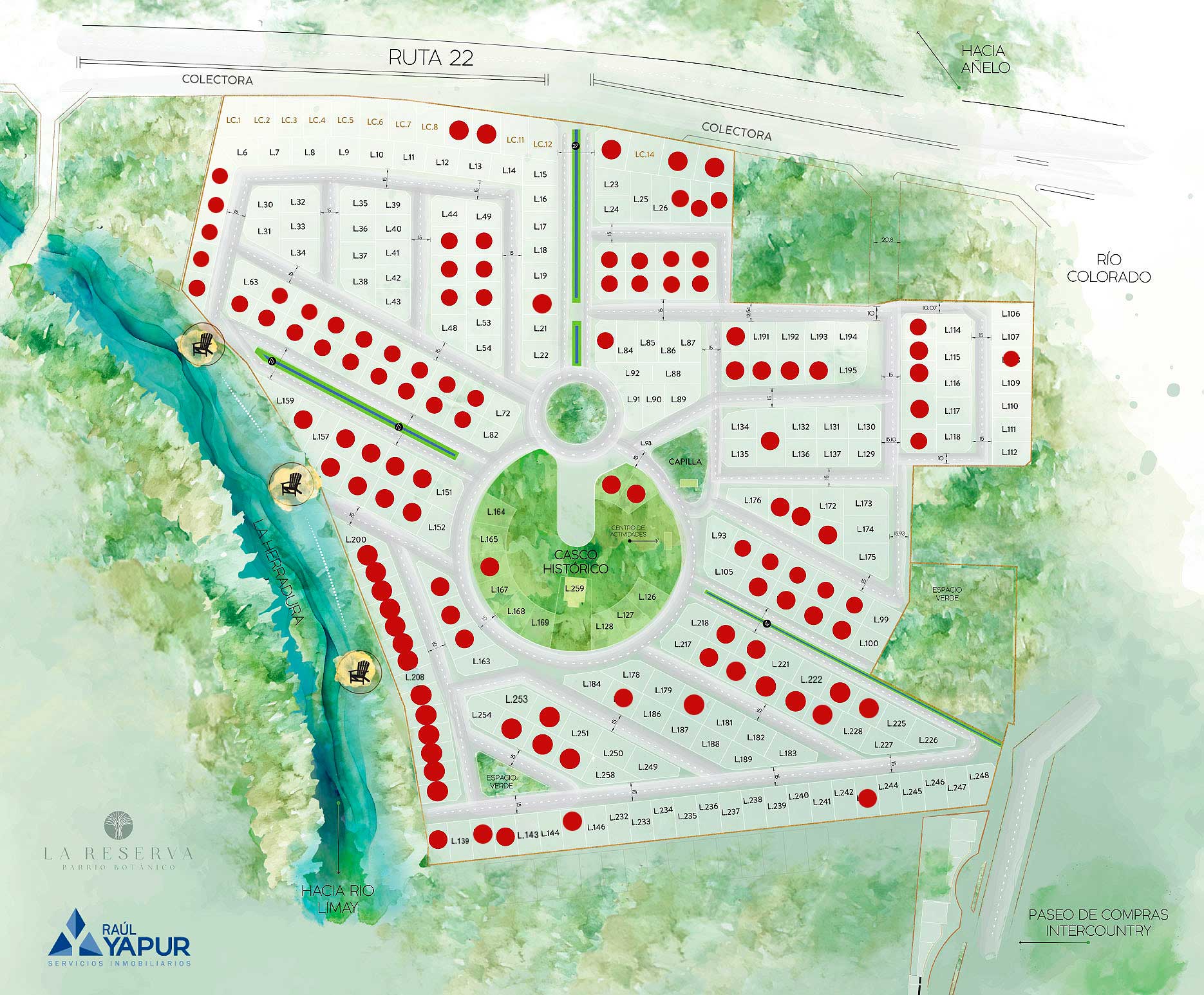 Plano de Loteo La Reserva